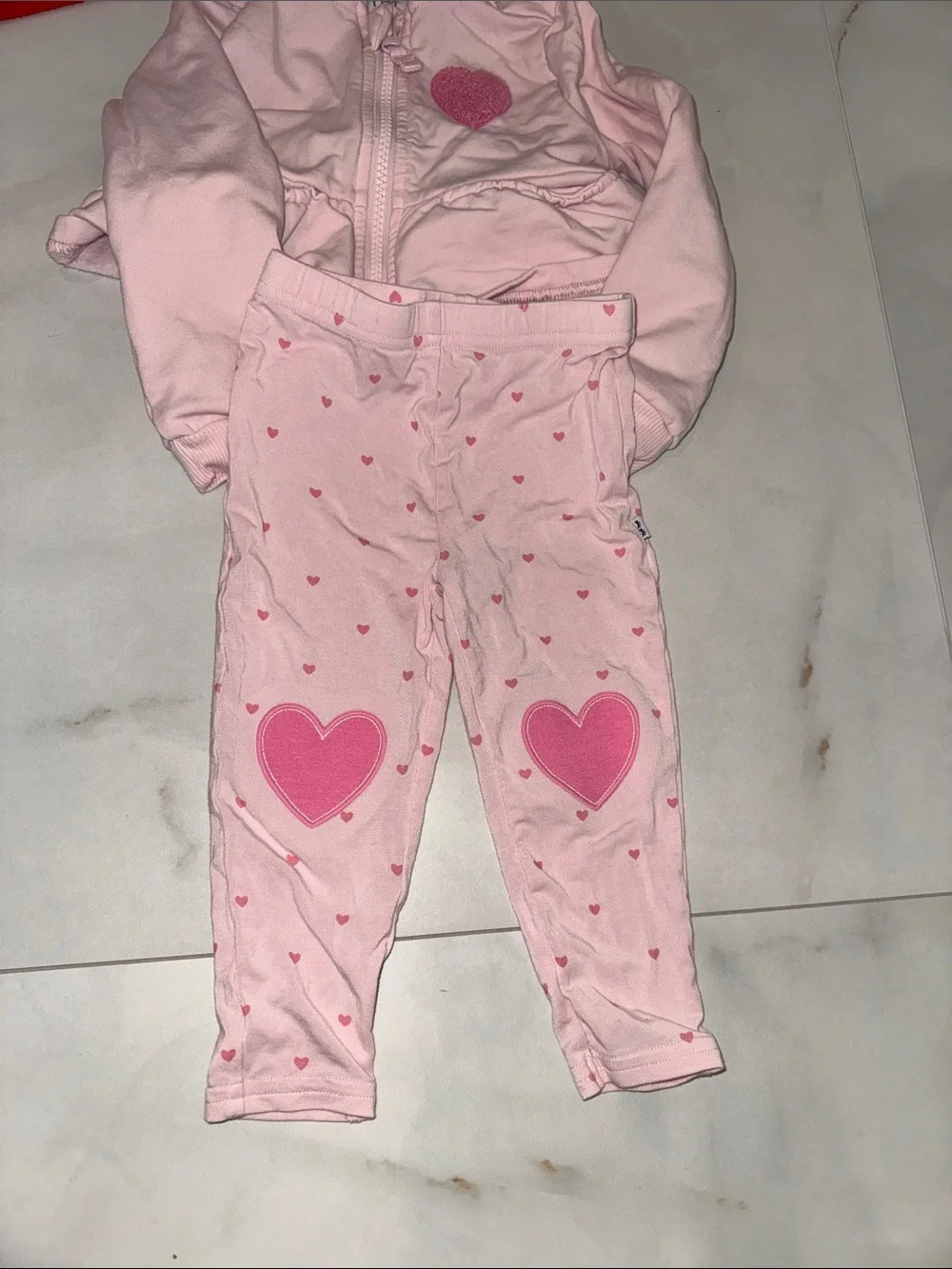 Little Sleepies Bamboo Play Heart Sets Bundle of 2 outfits 12-18 m